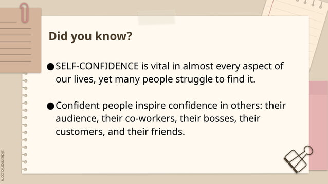 Prof Development Building Self Confidence Pptx