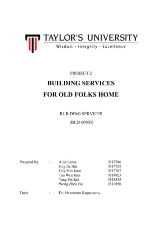Building services project 2 proposal report | PDF