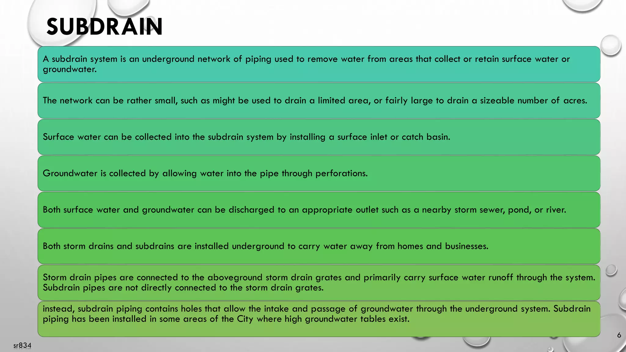 Building Subddrain Building Services :Drainage, Rain Water Disposal and Harvesting | PDF