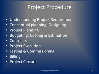 Building Services Electrical (MEP) | PPTX