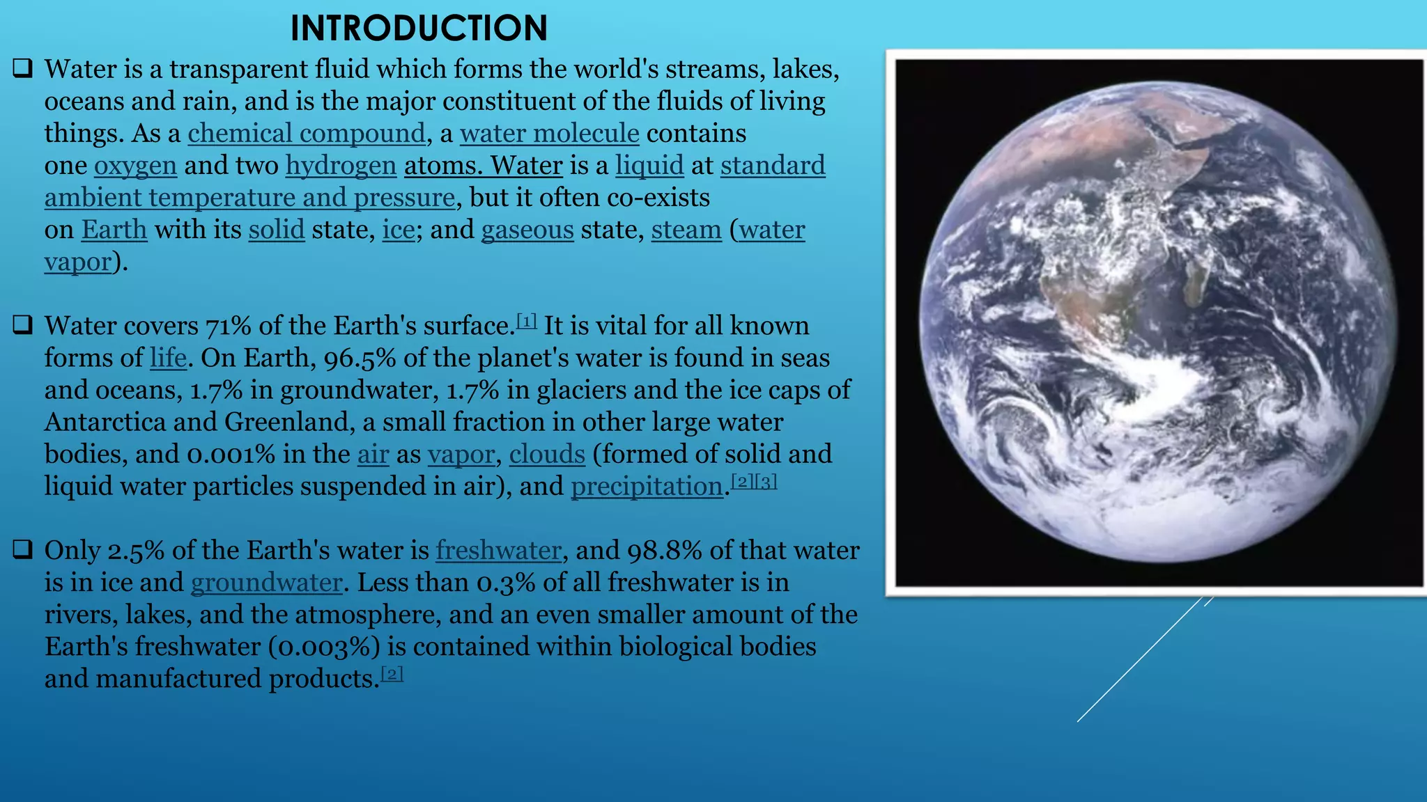 Classification of Water | PPTX