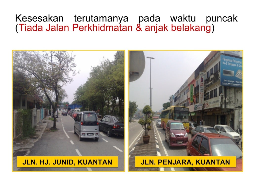 Building setback & service road