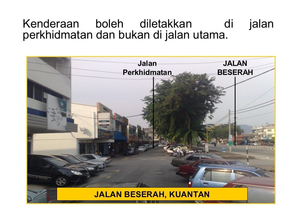 Building setback & service road