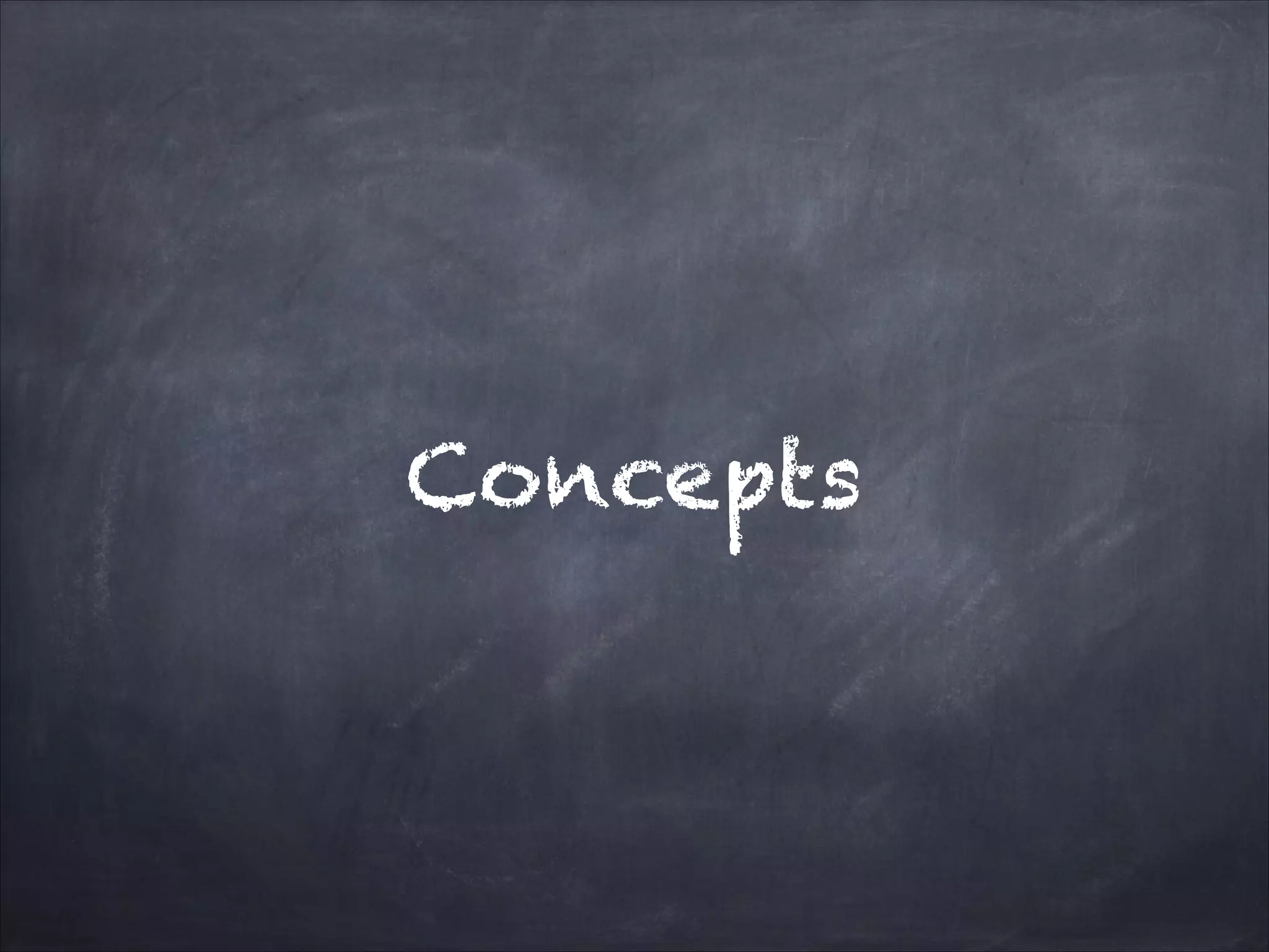 Concepts

 