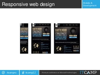 Building single page, modular html5 applications for PC and Mobile