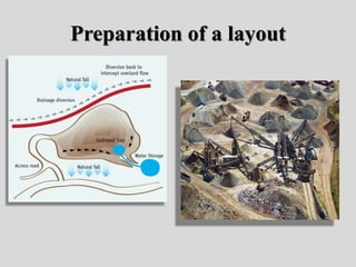 Preparation of a layout
 