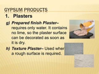 Building stones, gypsum and lime | PPTX