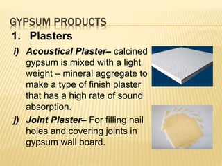 Building stones, gypsum and lime | PPTX | Geology | Science