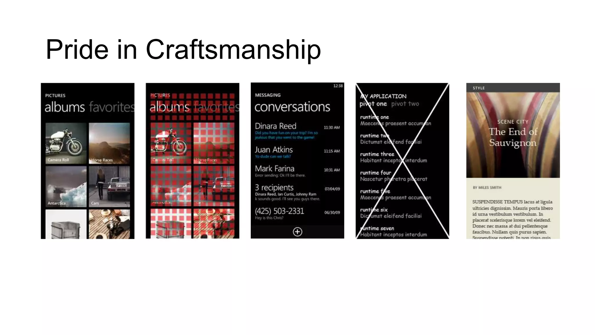 Pride in Craftsmanship
 