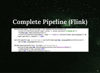 Complete Pipeline (Flink)Complete Pipeline (Flink)
56
 