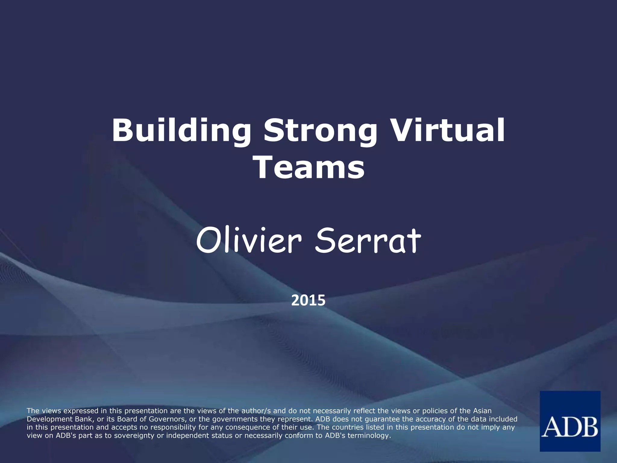 We Are Virtual:  Building A Strong Virtual Team Culture - twqyoi6