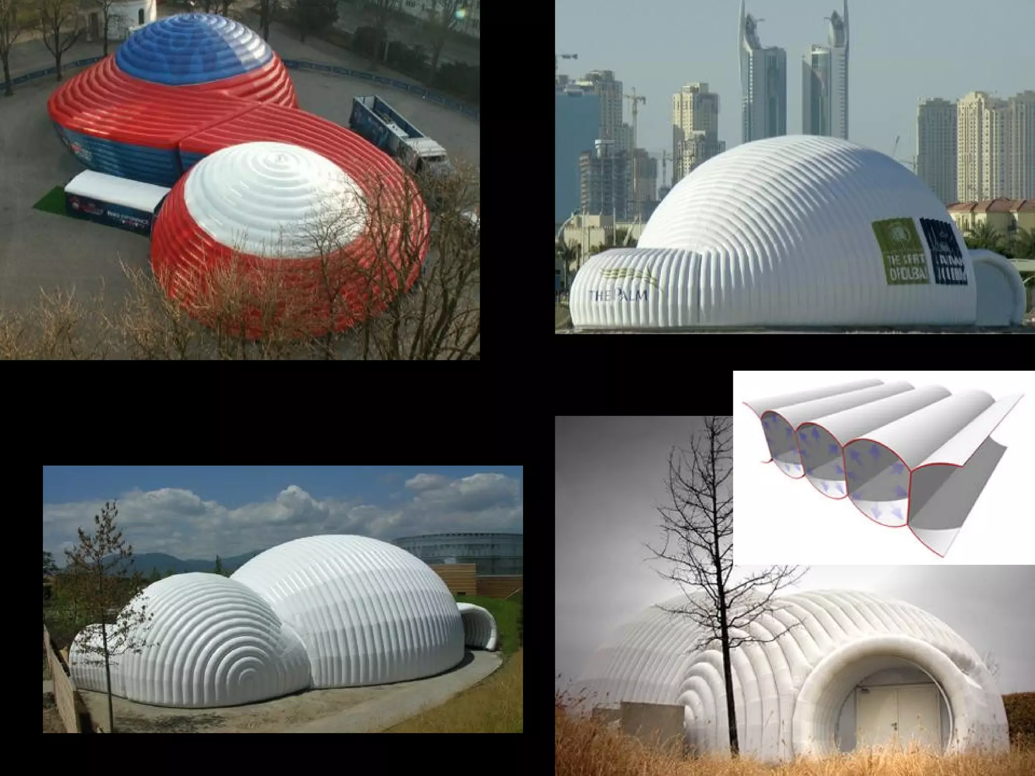 'Sleep and Dreams' Pavilion, 2006, Le Bioscope, France
'Spirit of Dubai' Building in front of Al Fattan Marine
Towers, Dubai, 2007
 