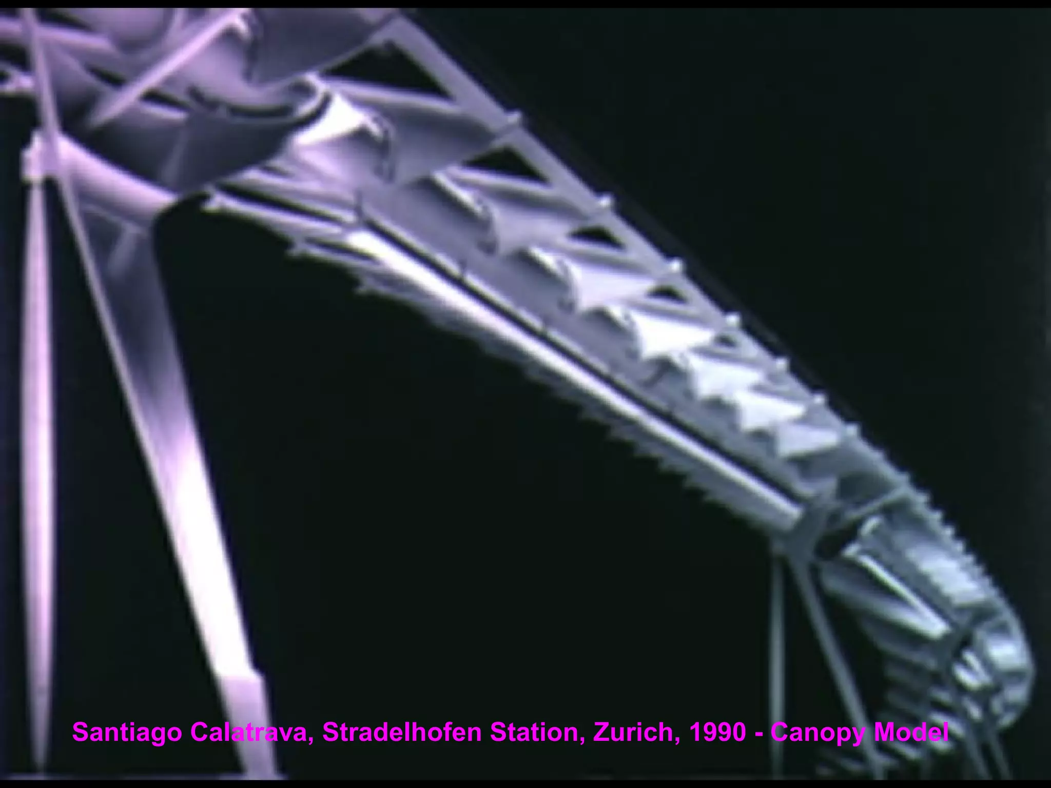Santiago Calatrava, Stradelhofen Station, Zurich, 1990 - Canopy Model
 