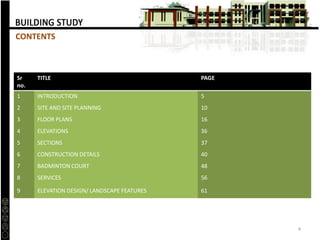 Buliding Study Building study report | PDF