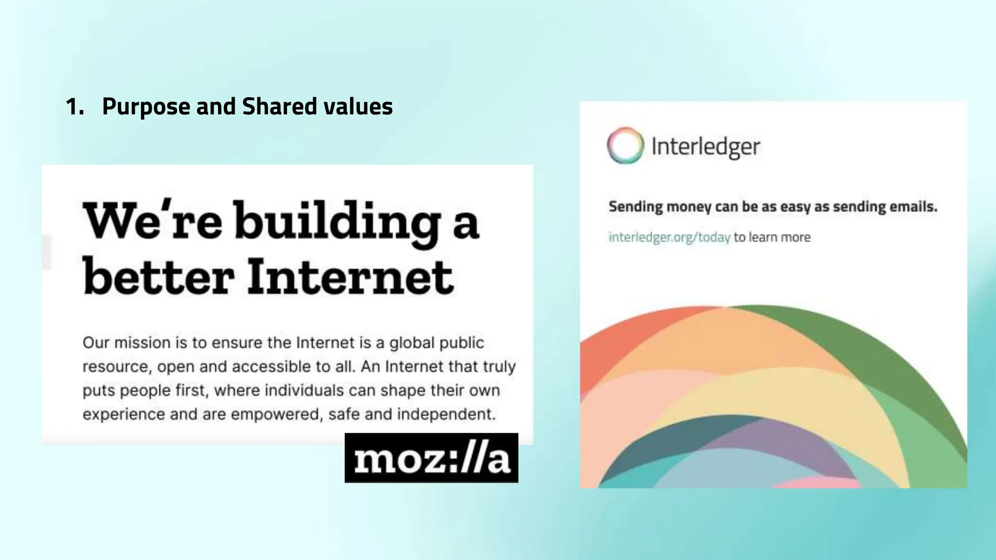 1. Purpose and Shared values
 