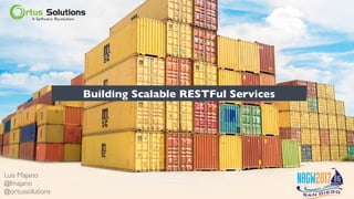Building Scalable RESTFul Services
Luis Majano
@lmajano
@ortussolutions
 