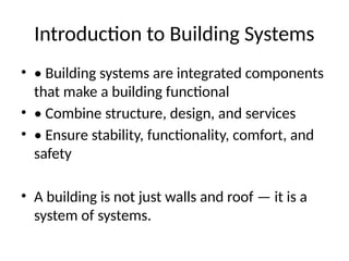 Comprehensive Overview of Building Systems Integration and ...