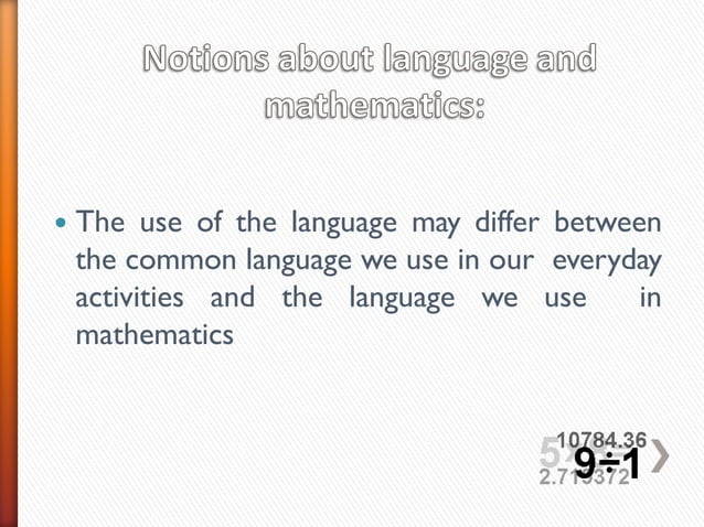 Language Strategies in Teaching Mathematics