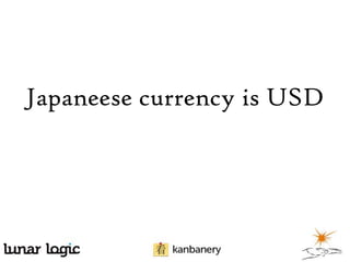 Japaneese currency is USD

 