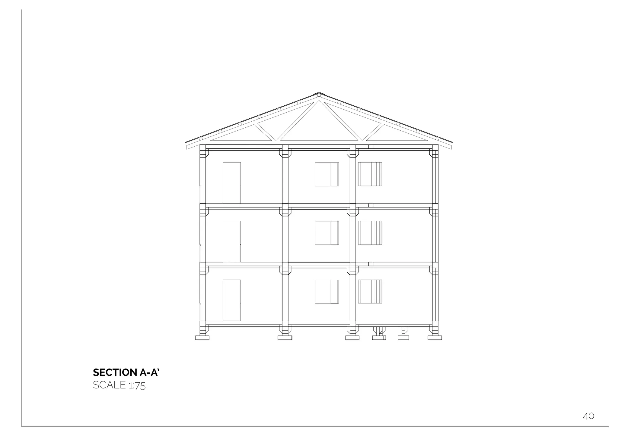  
SECTION A-A’
SCALE 1:75
40
 