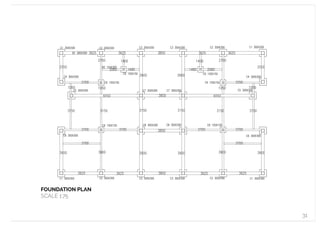  
FOUNDATION PLAN
SCALE 1:75
31
 