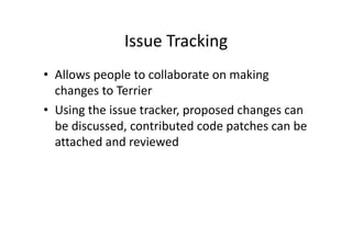 Building                    Terrier by  Open  Collaboration
