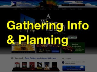 Gathering Info
& Planning
 
