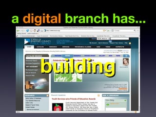 a digital branch has...


    building
 