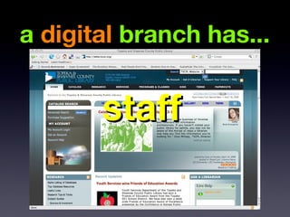 a digital branch has...


       staff
 