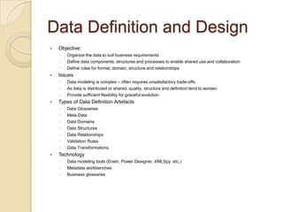 Building the enterprise data architecture | PPTX