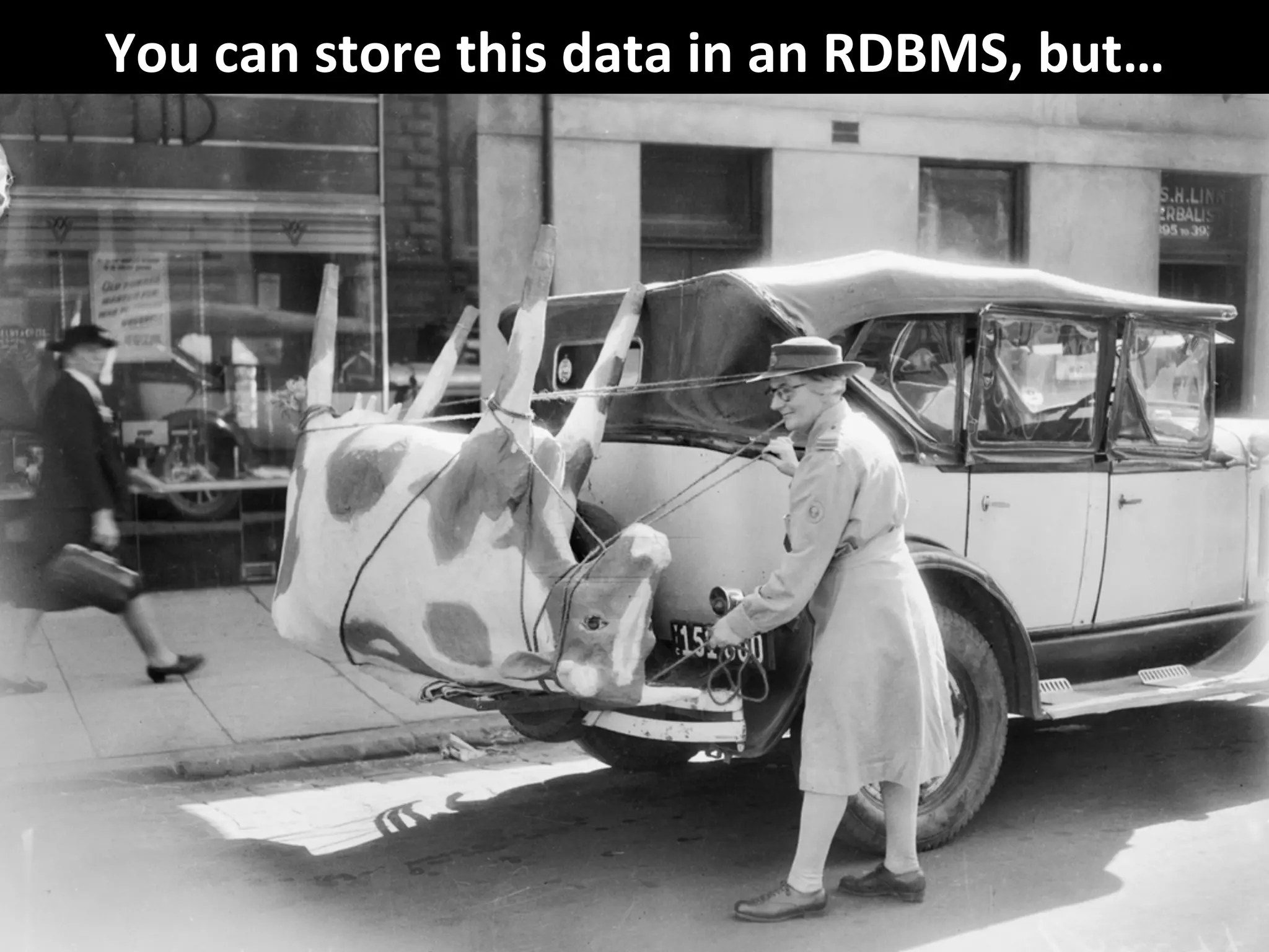 ©	
  Third	
  Nature,	
  Inc.	
  
You	
  can	
  store	
  this	
  data	
  in	
  an	
  RDBMS,	
  but…	
  
 