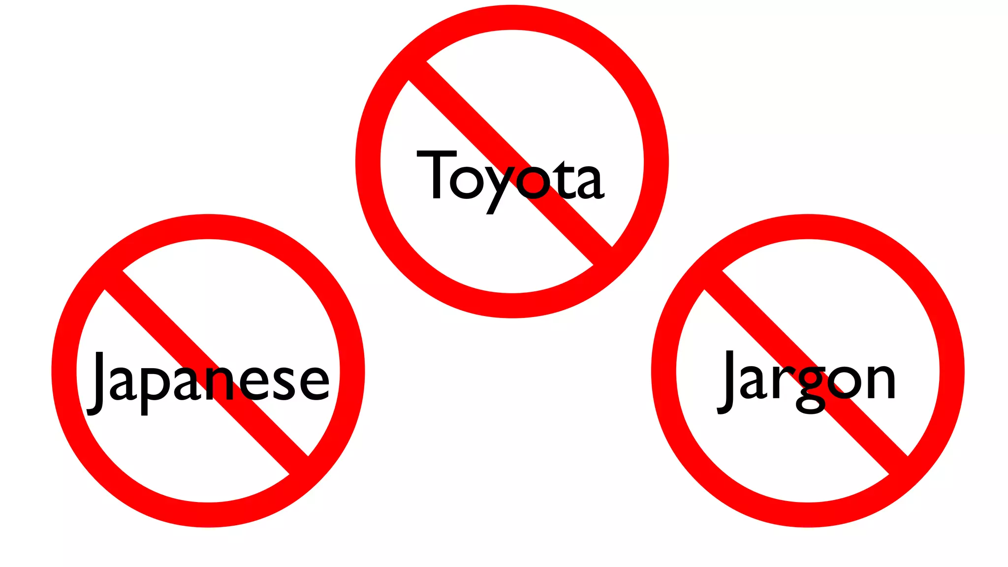 JargonJapanese
Toyota
 