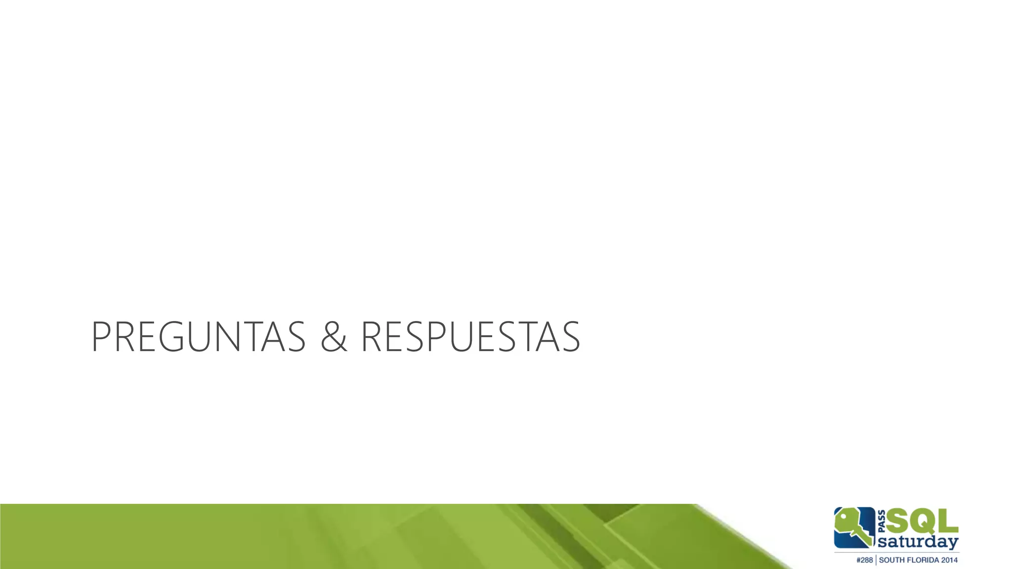 PREGUNTAS & RESPUESTAS
 