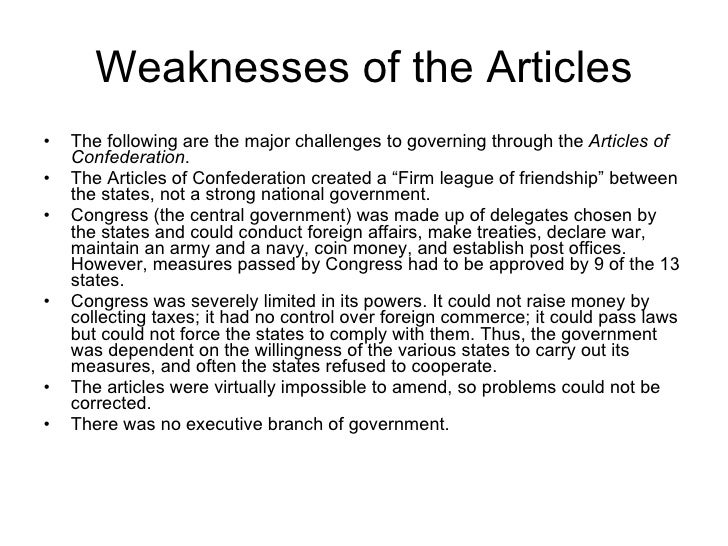 ️ of the articles of confederation. 6 Pros