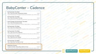 #emflconf@emfluence
BabyCenter – Cadence
 
