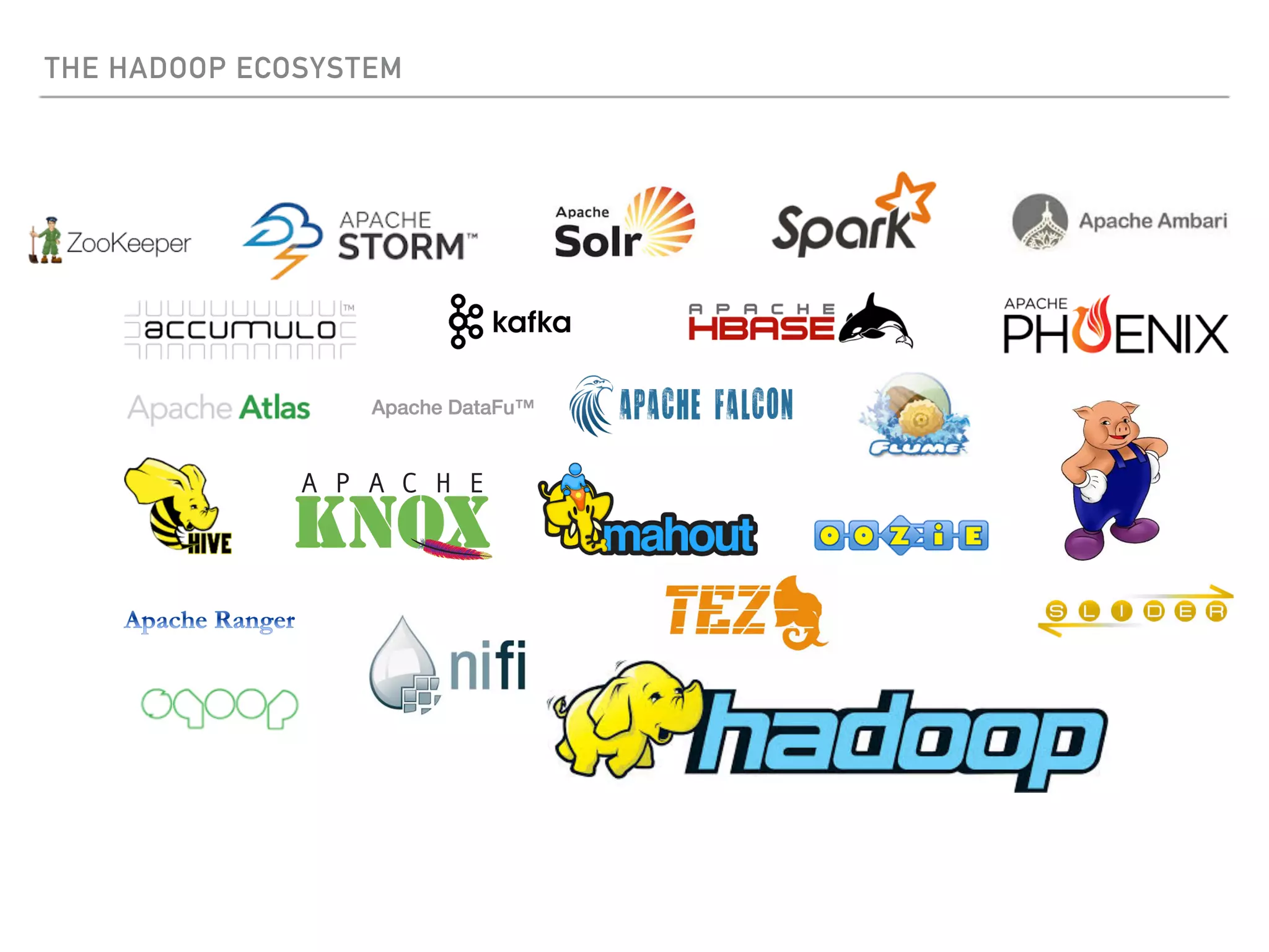 THE HADOOP ECOSYSTEM
 