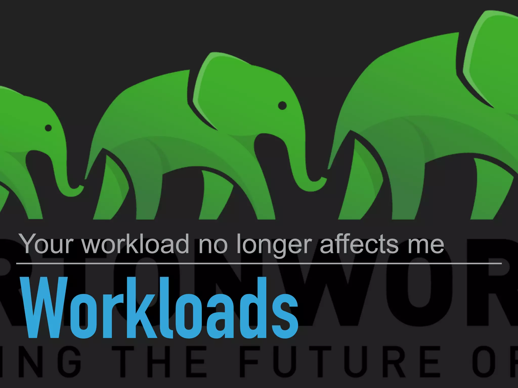 Workloads
Your workload no longer affects me
 