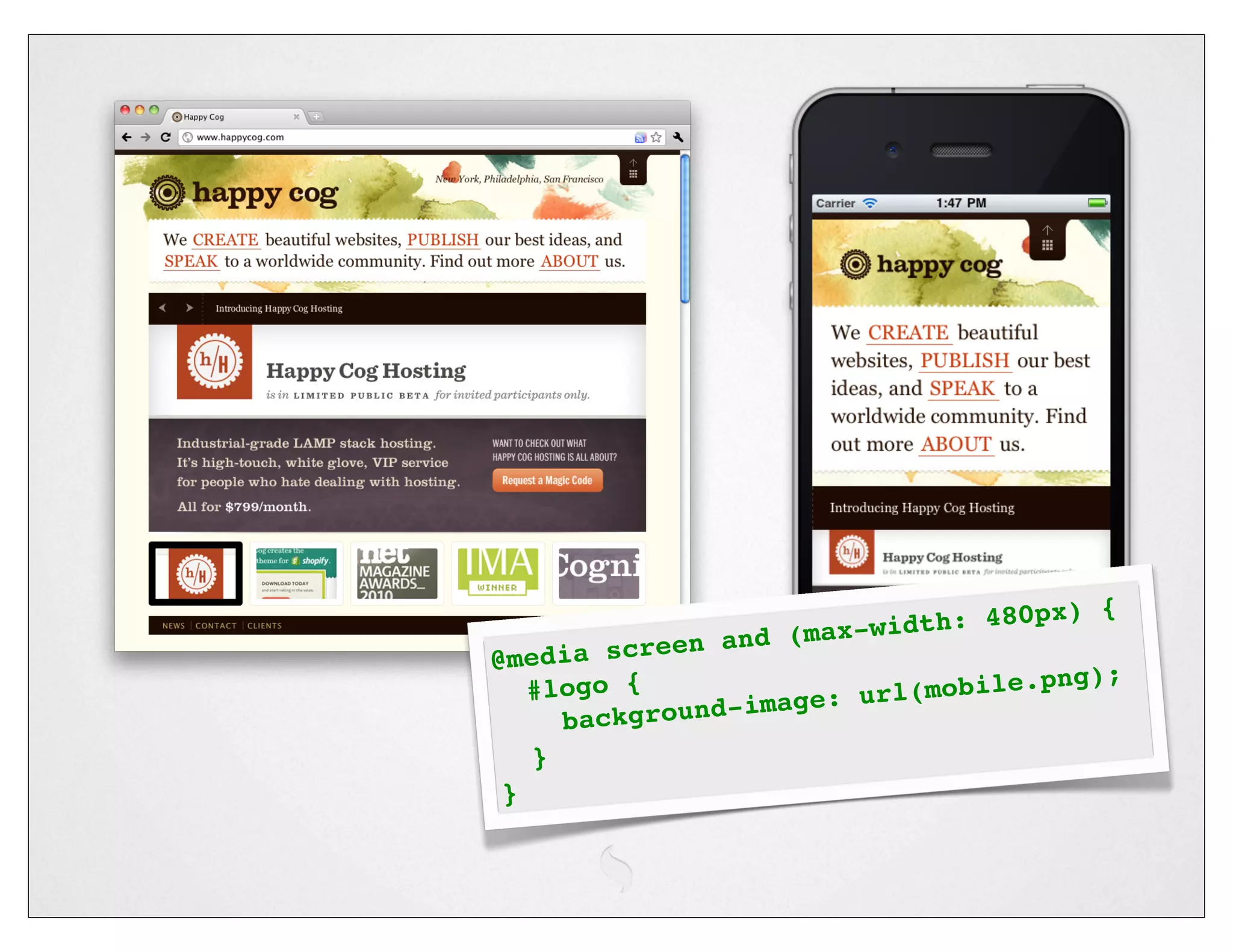 480px) {
                and (m ax-width:
@me dia screen
                                      png);
  #logo {          mage: u rl(mobile.
     ba ckground-i
    }
}
 