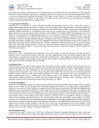 BUILDING TRUST IN A VIRTUAL TEAM: A CONCEPTUAL FRAMEWORK | PDF