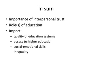 Building Trust Through Education | PDF