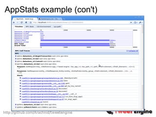 AppStats example (con't)
 