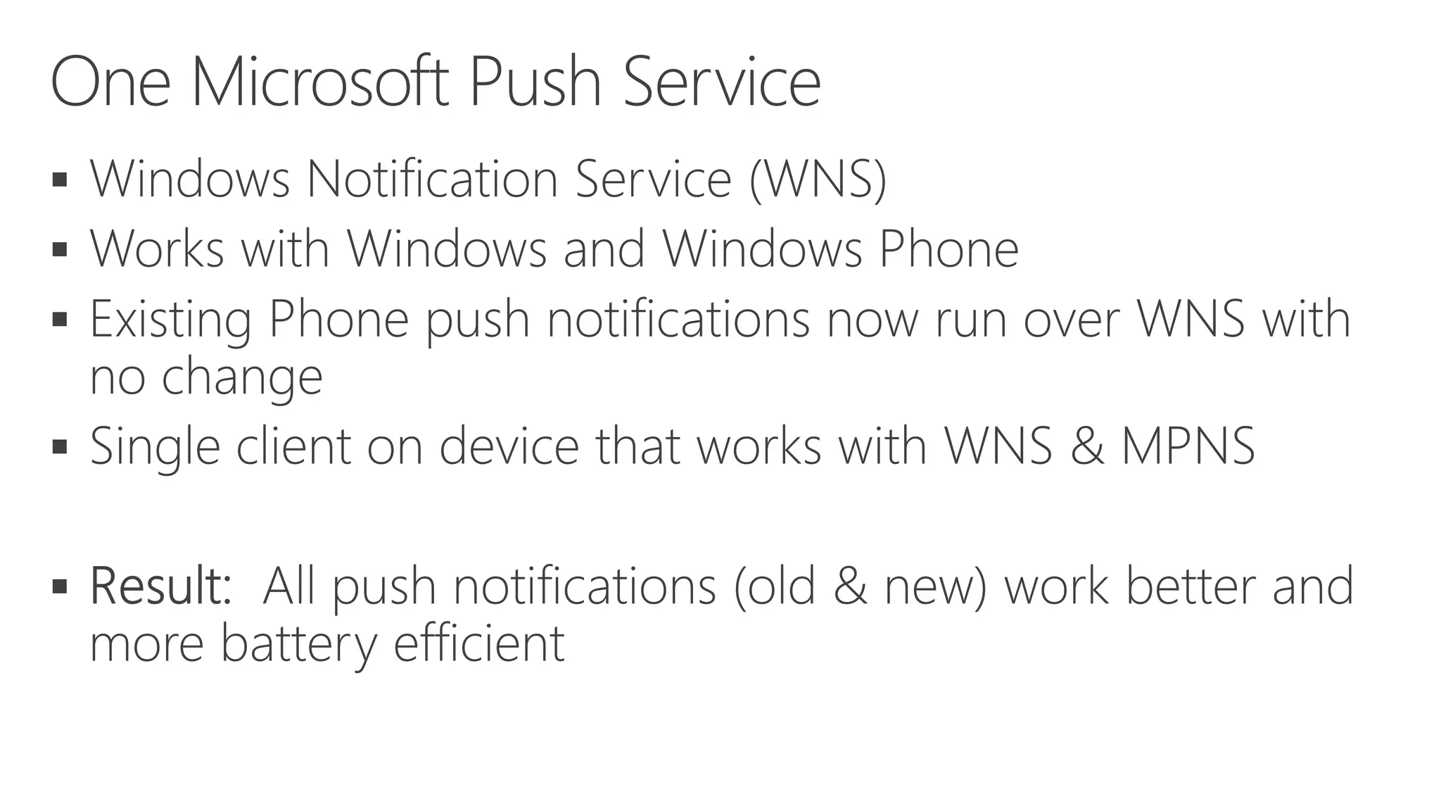 Start screen backup
Configuration data can roam with the user
• Sync engine transfers data periodically based on triggers
(user idle, battery, network, etc.)
• Syncs up to 100kb of data using the app’s PFN
• Data is stored in the user’s OneDrive account,
but doesn’t count against their OneDrive quota
Application data can be backed up
Data is backed up daily in user’s SkyDrive account per device, and counts
against their OneDive quota
(user can disable)
Roaming Local Temp
Credential
Locker
Roaming Local Temp
Roaming
100kb
100kb
Device ADevice B
 