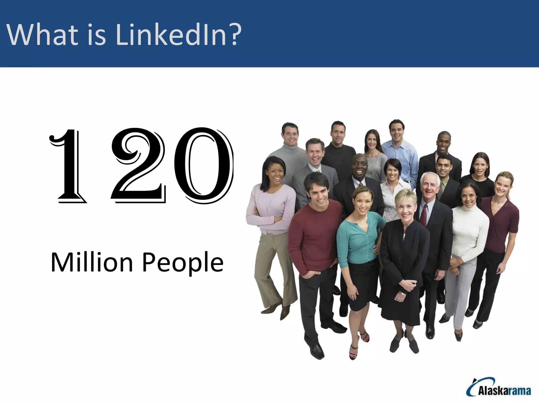What is LinkedIn? 120   Million People 