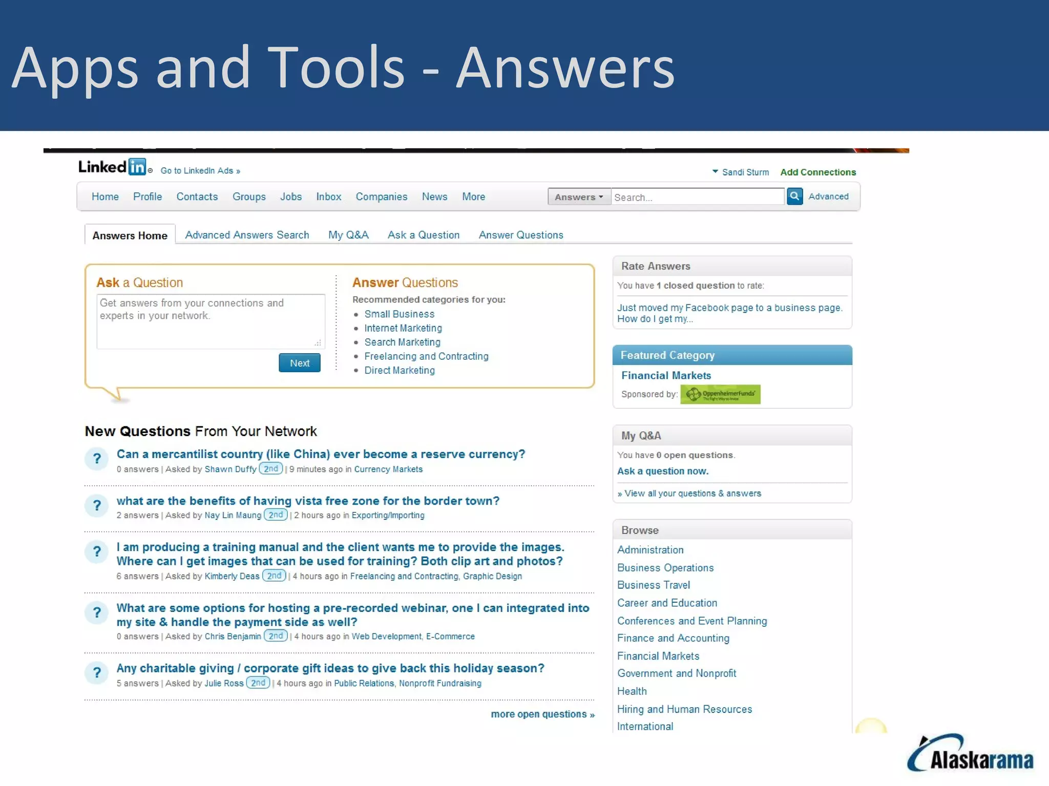Apps and Tools - Answers 