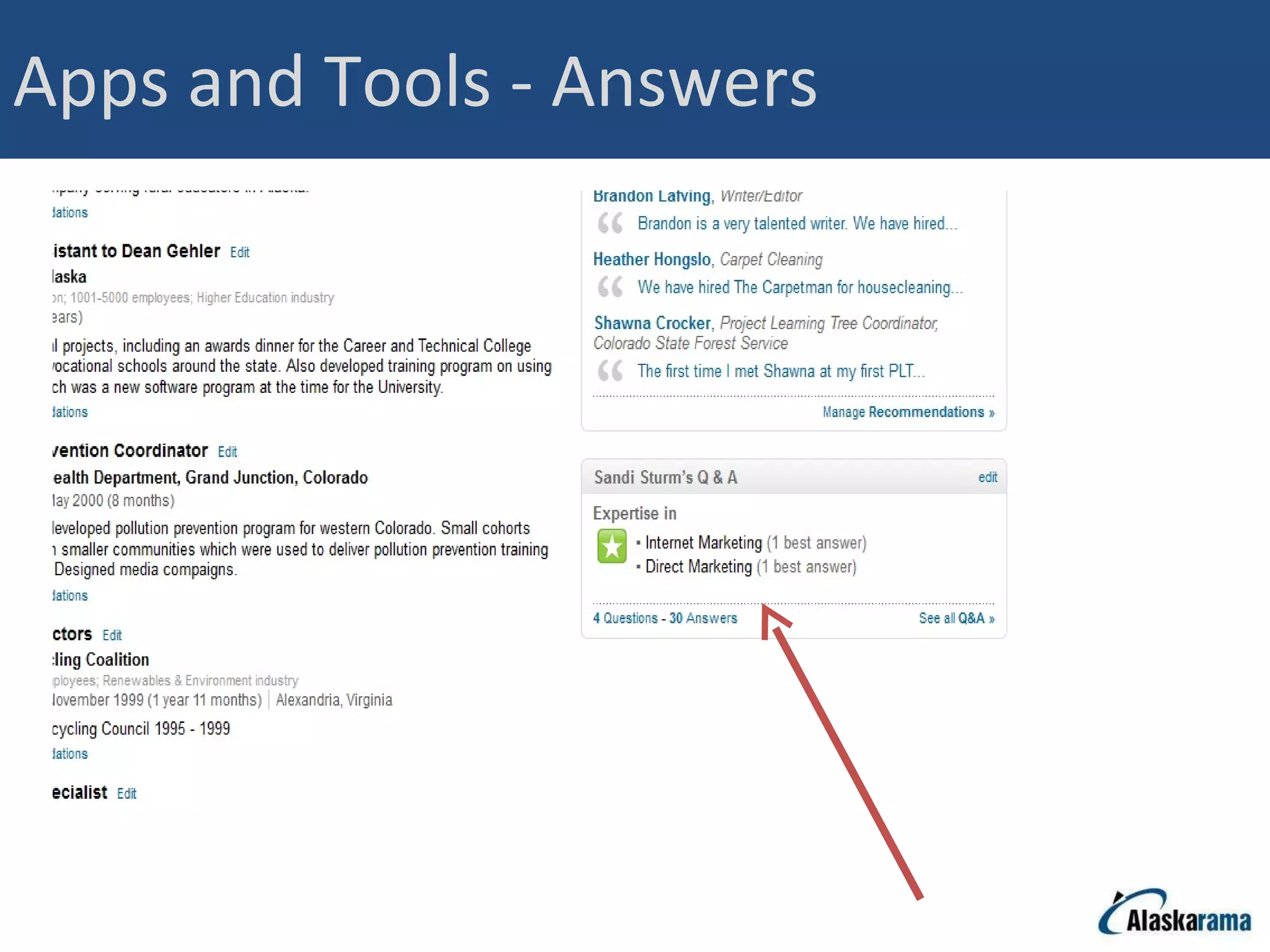 Apps and Tools - Answers 