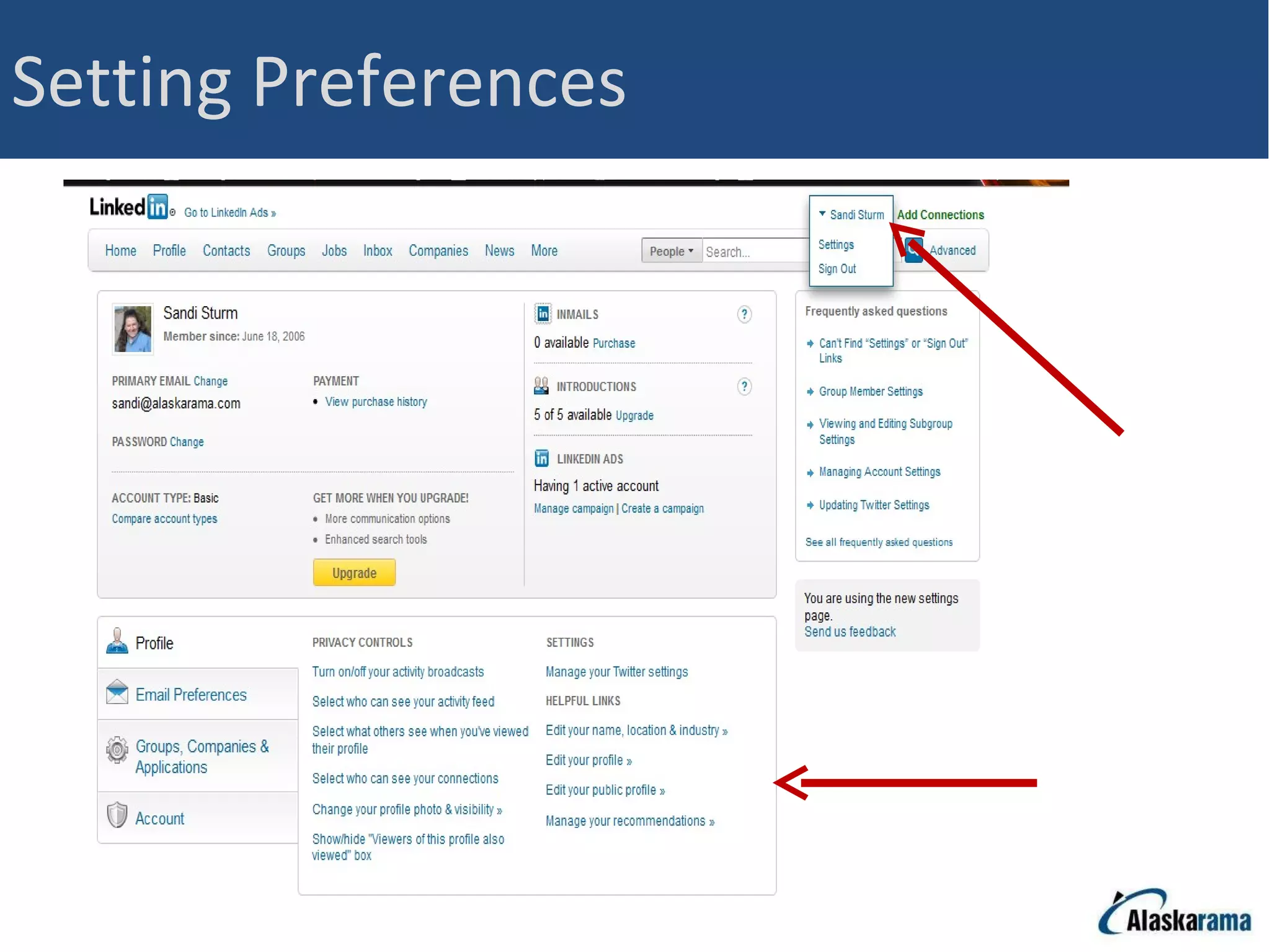 Setting Preferences 