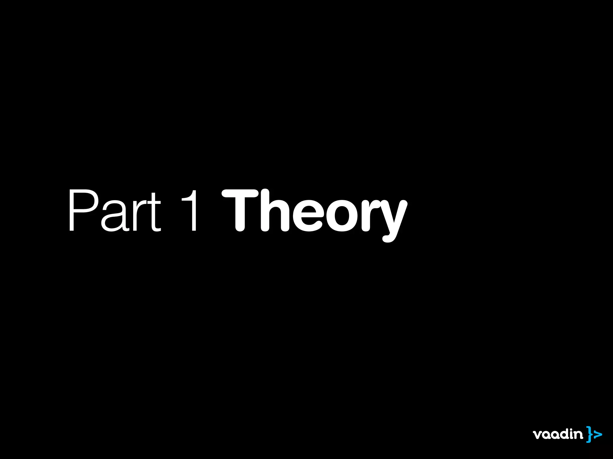 Part 1 Theory
 