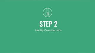 STEP 2
Identify Customer Jobs
 