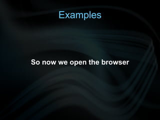 Easier addition and manipulation of presentation features 