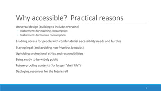 Building in Digital and Web Accessibility (for content creators)